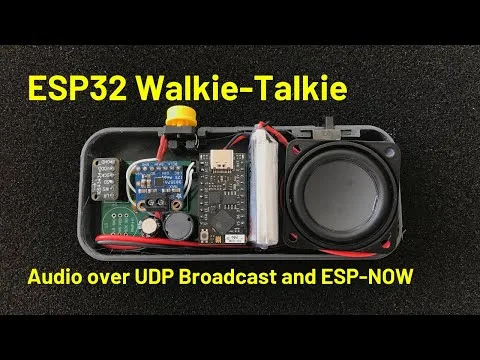 ESP32 walkie-talkie over UDP or ESP-NOW
