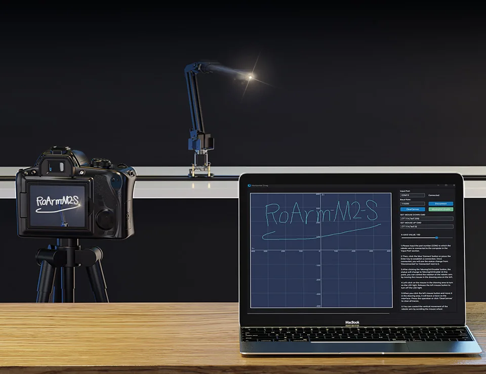 Waveshare RoArm-M2: ESP32 desktop robot arm firmware photo 3